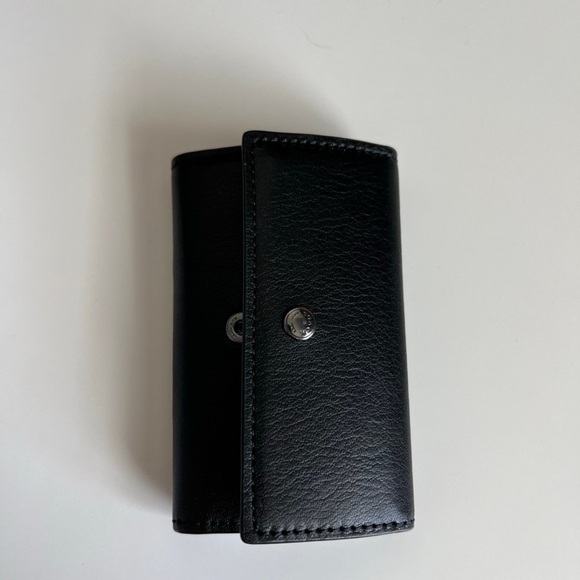 NWT Coach Retail Four Ring Key Case Black Leathere - Picture 2 of 10